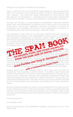 The Spam Book: On Viruses, Porn and Other Anomalies From the Dark Side of Digital Culture(Parikka, S