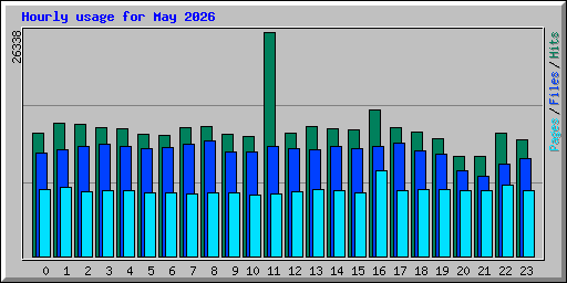 Hourly usage for May 2026